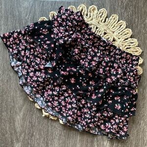 Justice Floral skirt with shorts. Size 8